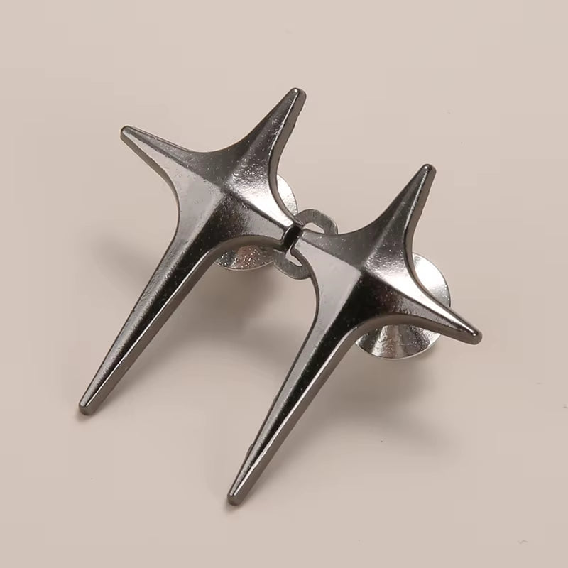 1/2 Pair Waist Buckle, a Star Shaped Waist Buckle Decorative Buttons, No Sewing, Detachable Button for Waist Adjustment